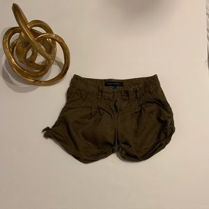 FrenchConnection Army Green Linen Shorts